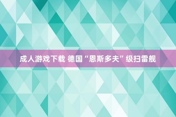 成人游戏下载 德国“恩斯多夫”级扫雷舰