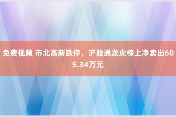 免费视频 市北高新跌停，沪股通龙虎榜上净卖出605.34万元